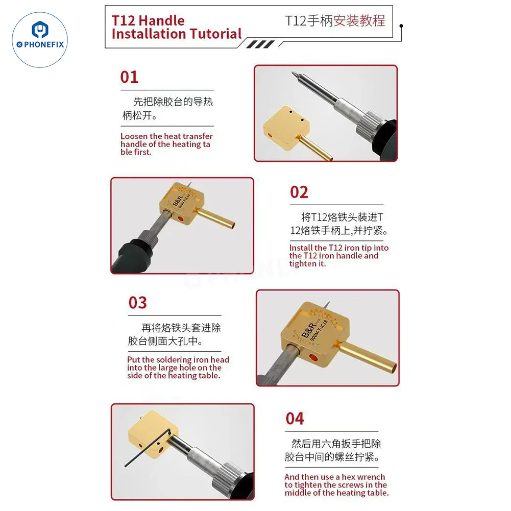 900M-T-iC18 CPU Glue Removal Station for T12 C210 936 Soldering Iron - Image 5