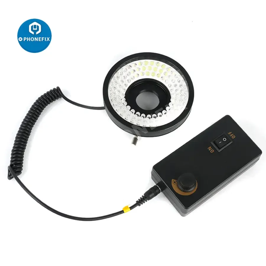 96 LEDs Microscope Ring Light Illuminator Lamp Side Light with Adapter - Image 5