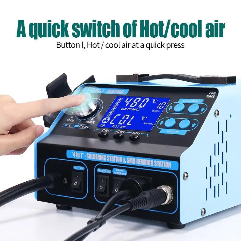 992DA+ Hot Air Welding BGA Rework Station With Solder Vacuum Pen - Image 13