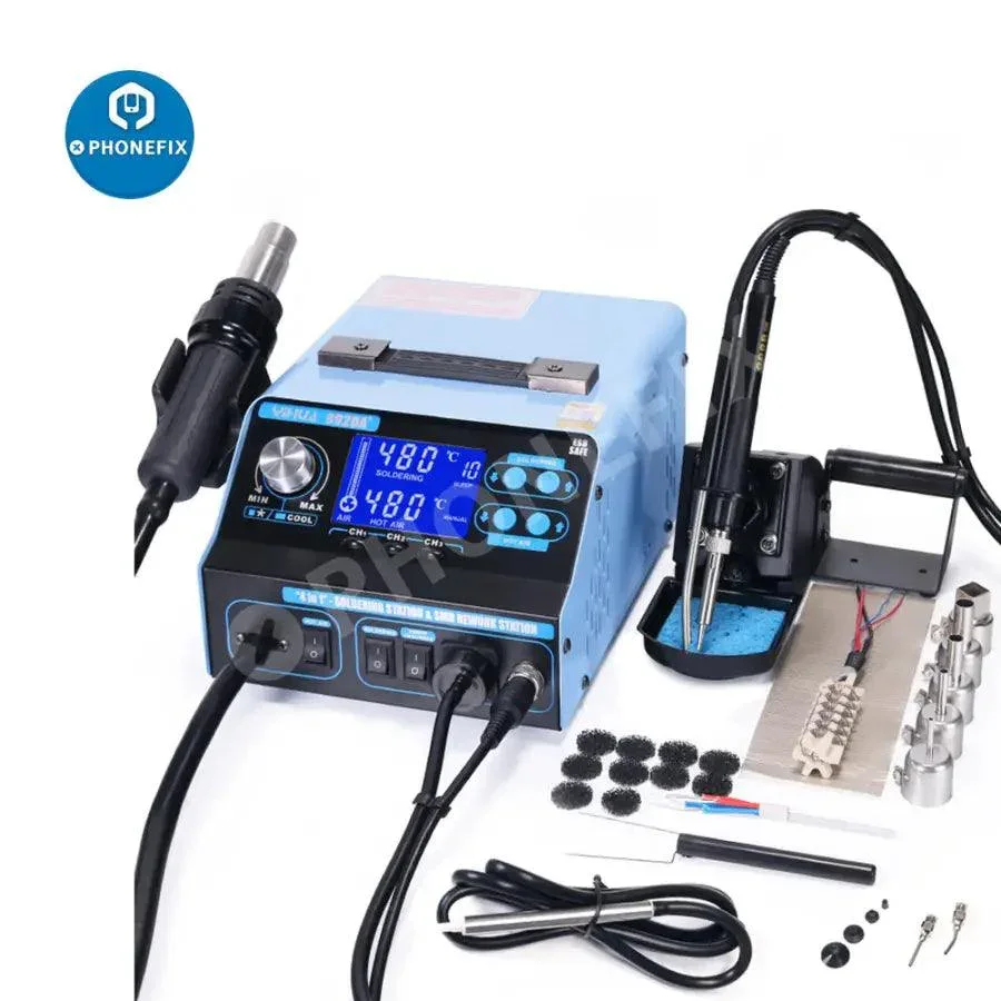 992DA+ Hot Air Welding BGA Rework Station With Solder Vacuum Pen - Image 2