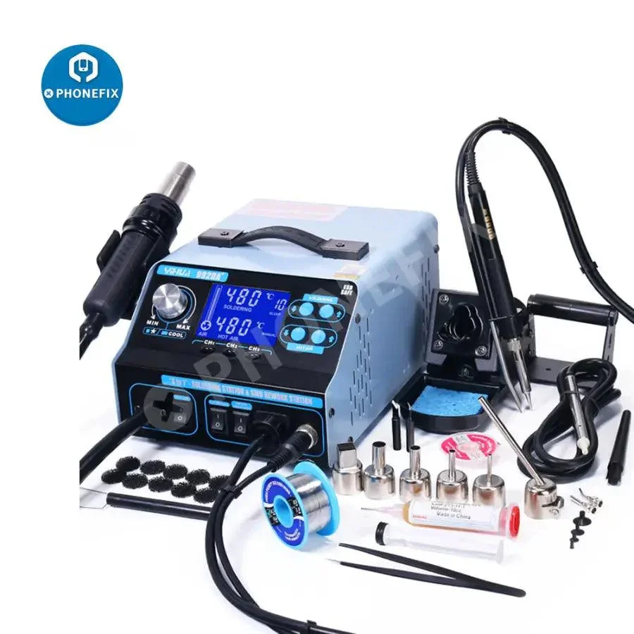 992DA+ Hot Air Welding BGA Rework Station With Solder Vacuum Pen - Image 3