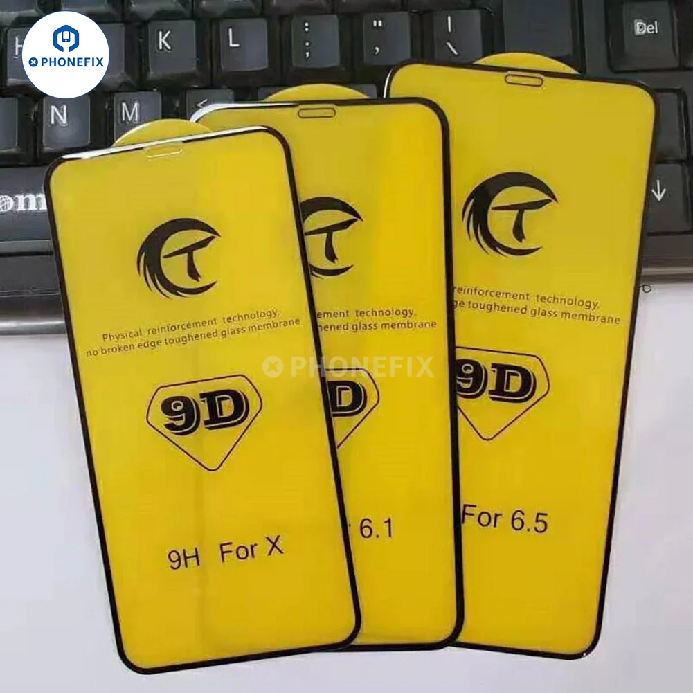 9D Curved Full Cover Tempered Glass iPhone Screen Protector Film - Image 4