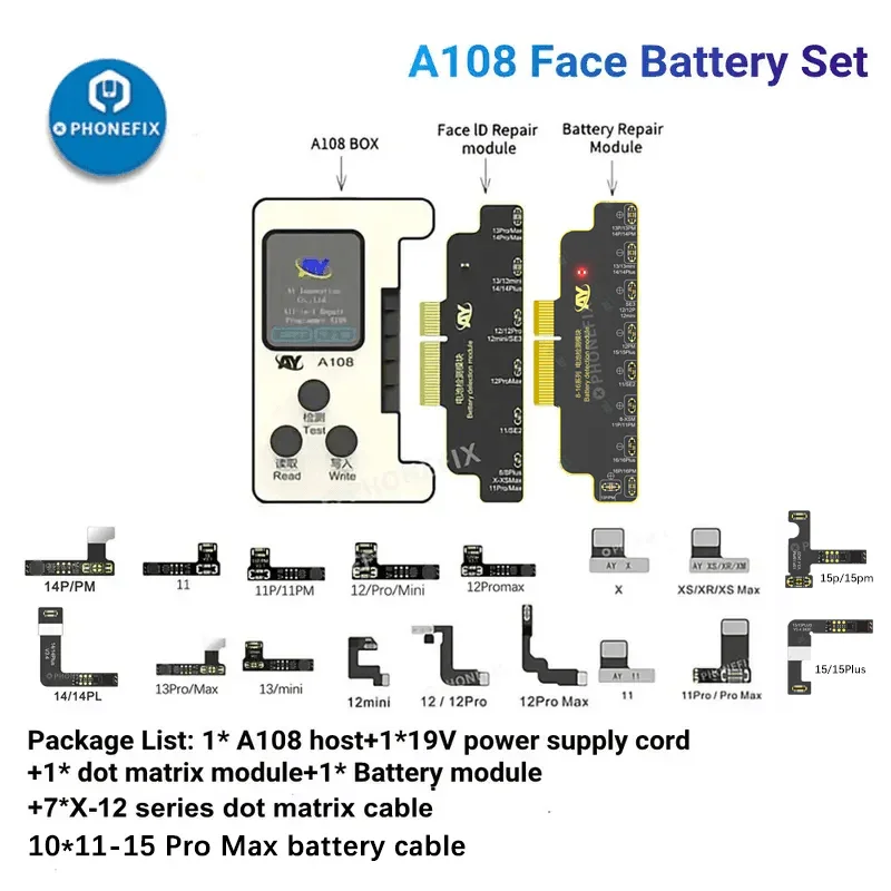 A108 BOX Multi-function Repair Programmer For iPhone 8-16 Pro Max - Image 51
