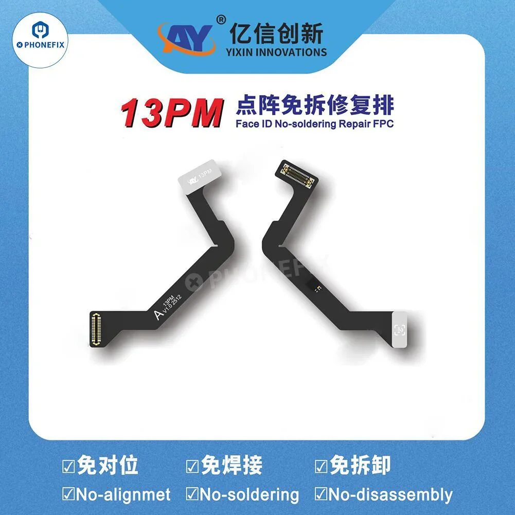 A108 Programmer with iPhone 13-16 Pro Max Face ID Tag-on Repair Cable - Image 6