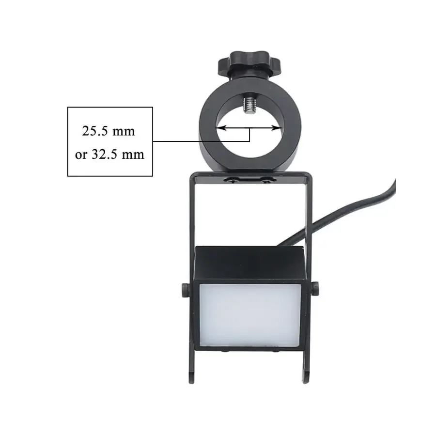 25/32 mm Microscope Side Vision Light Source 60 LED Square Lamp PVC Diffuser - Image 14