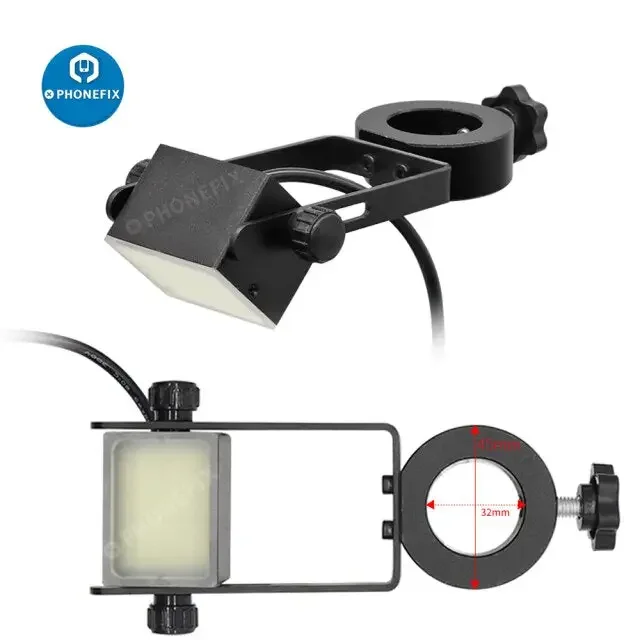 25/32 mm Microscope Side Vision Light Source 60 LED Square Lamp PVC Diffuser - Image 5