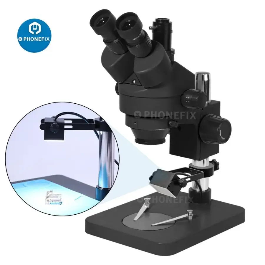 25/32 mm Microscope Side Vision Light Source 60 LED Square Lamp PVC Diffuser - Image 9