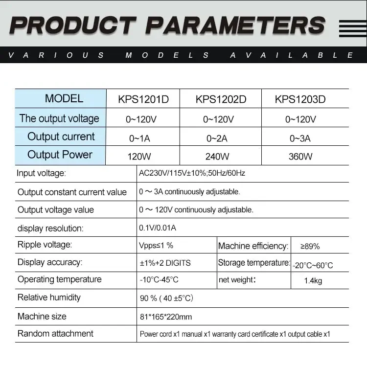 Adjustable Dual Digital Display Laboratory DC Power Supply Regulator - Image 11