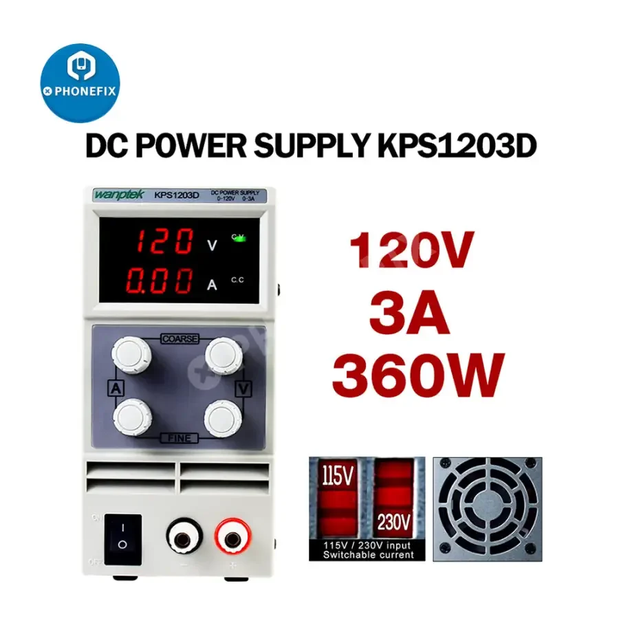 Adjustable Dual Digital Display Laboratory DC Power Supply Regulator - Image 14