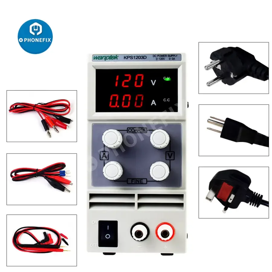 Adjustable Dual Digital Display Laboratory DC Power Supply Regulator - Image 2