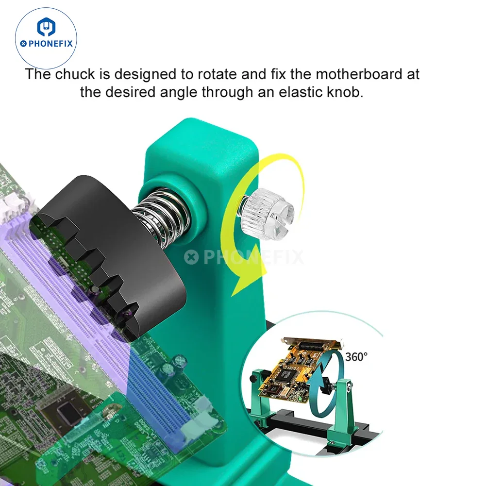 Adjustable MotherBoard PCB Holder Assembly Stand Clamp Repair Tools - Image 3