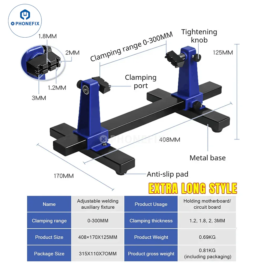 Adjustable MotherBoard PCB Holder Assembly Stand Clamp Repair Tools - Image 9