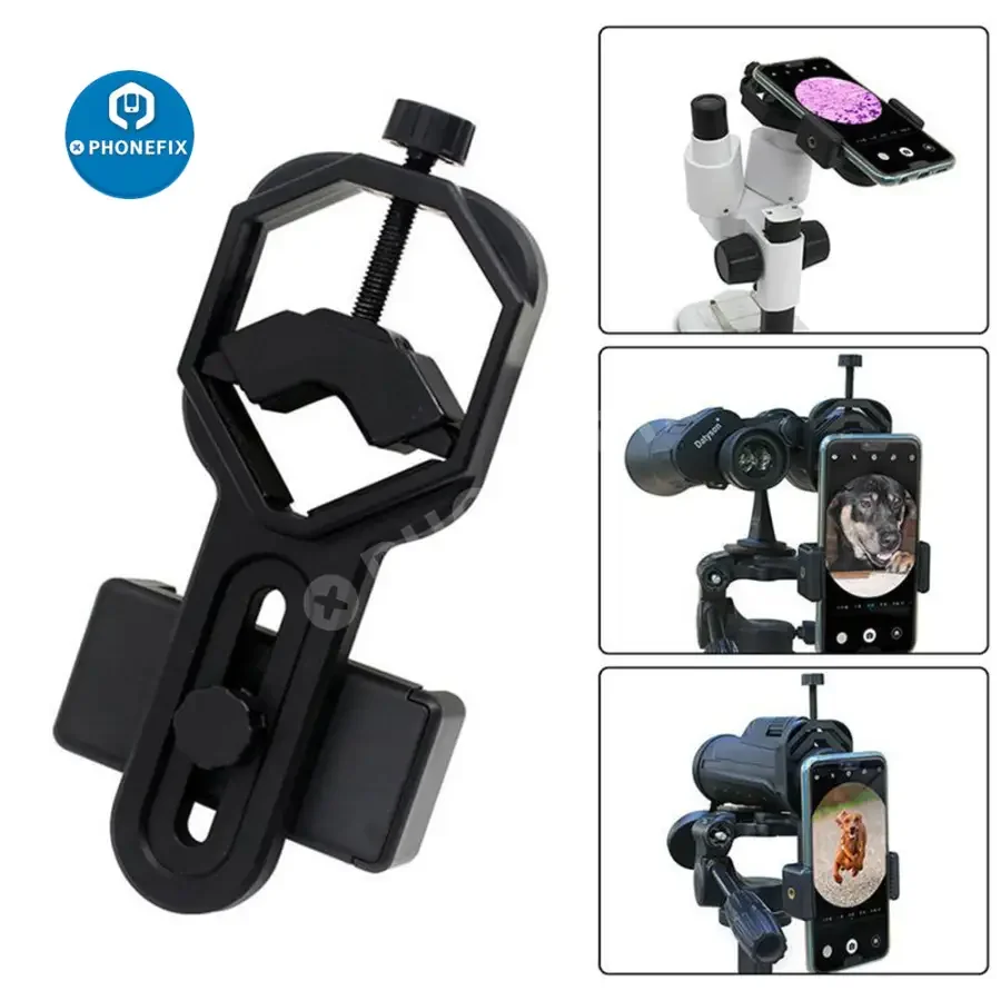 Adjustable Phone Adapter Mount Microscope Clip Bracket Stand Holder - Image 12