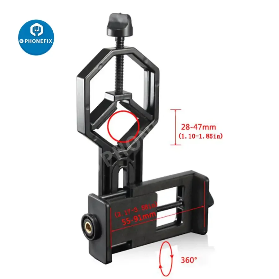 Adjustable Phone Adapter Mount Microscope Clip Bracket Stand Holder - Image 9
