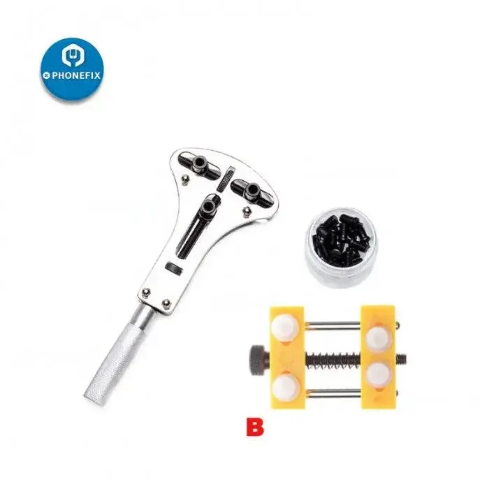 Adjustable Watch Back Cover Opening Tool Case Remover With Screws - Image 2