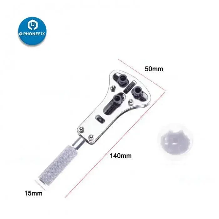 Adjustable Watch Back Cover Opening Tool Case Remover With Screws - Image 5