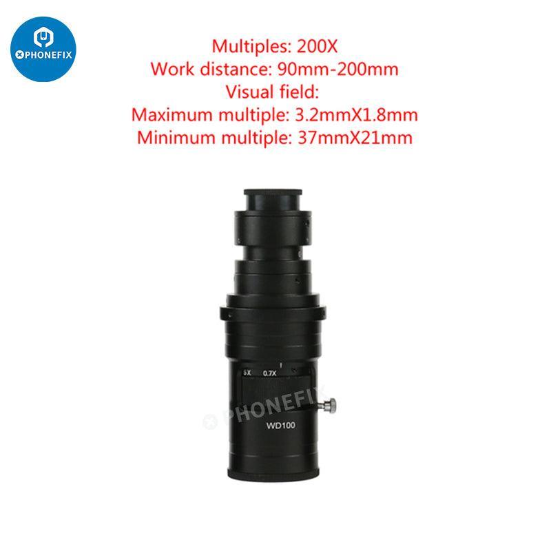 Adjustable Zoom C-Mount Glass Lens Adapter For Microscope Camera - Image 14