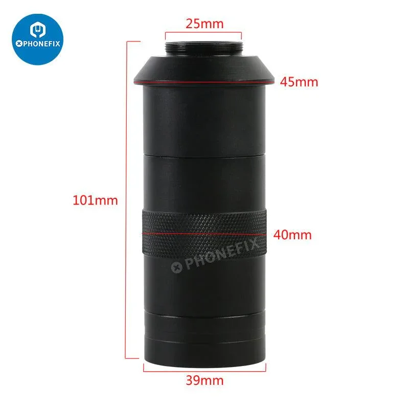 Adjustable Zoom C-Mount Glass Lens Adapter For Microscope Camera - Image 3