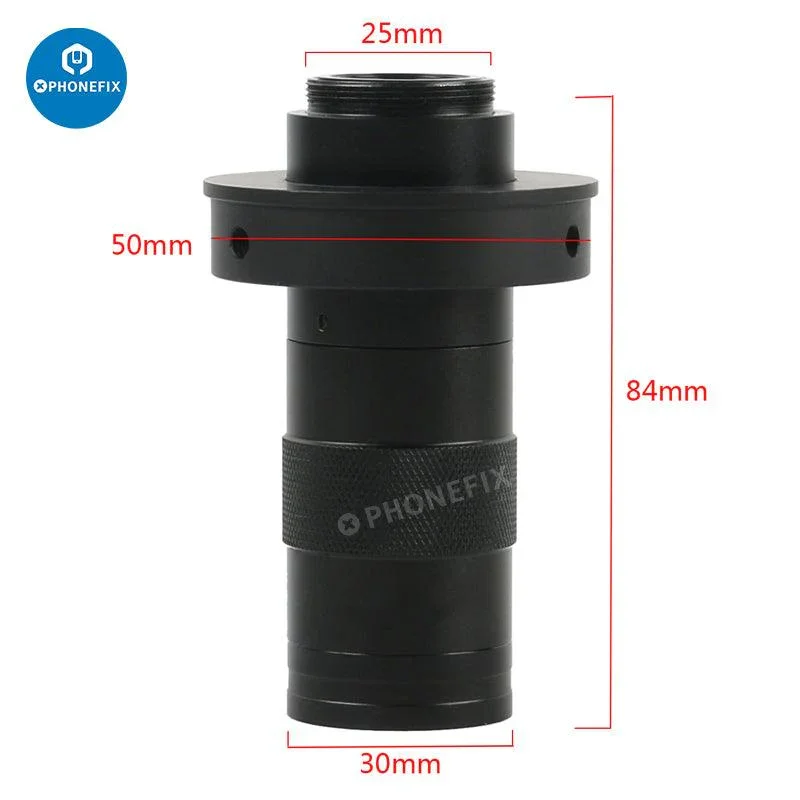 Adjustable Zoom C-Mount Glass Lens Adapter For Microscope Camera - Image 4