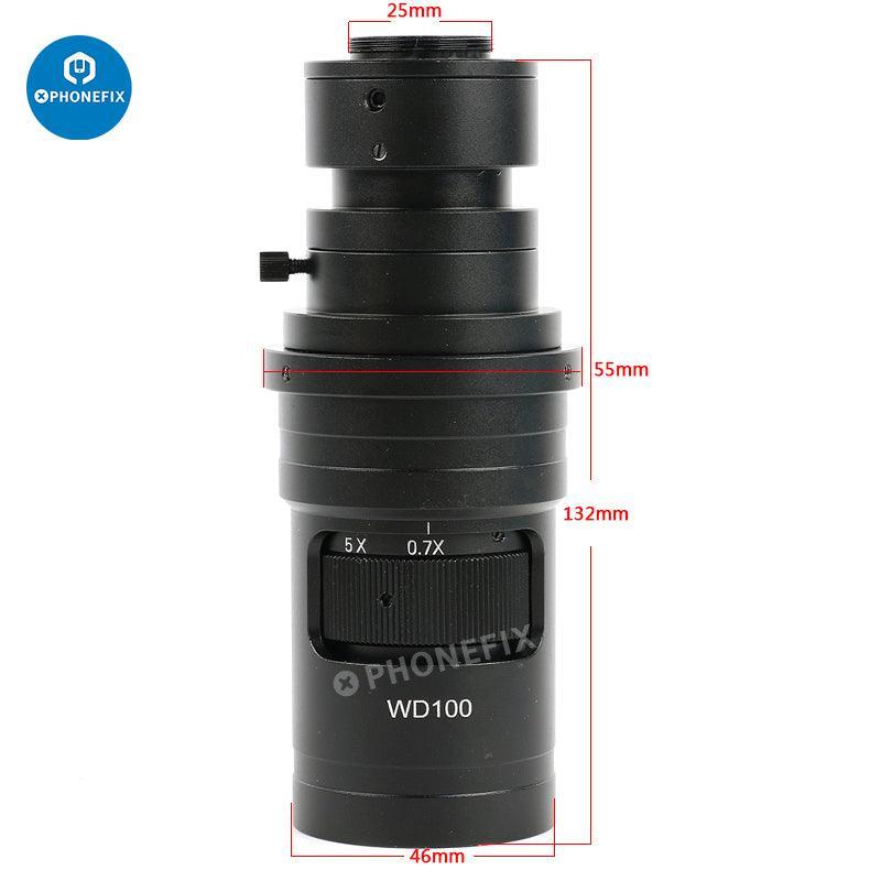 Adjustable Zoom C-Mount Glass Lens Adapter For Microscope Camera - Image 5