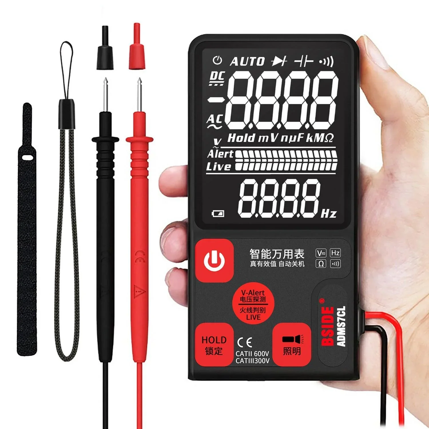 ADMS9 Portable Multimeter AC DC Voltage Meter Tester LCD Digital - Image 6