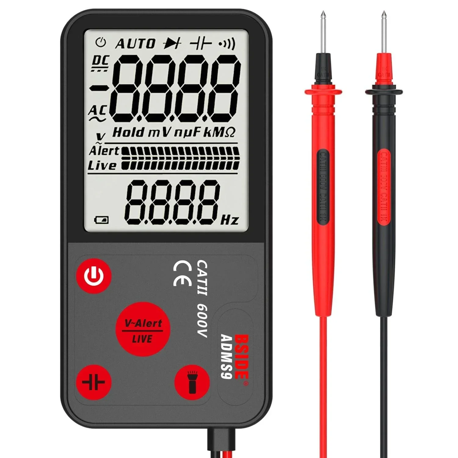 ADMS9 Portable Multimeter AC DC Voltage Meter Tester LCD Digital - Image 7