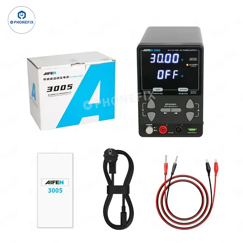 AIFEN 3006 30V 6A 180W DC Power Supply for Mobile Repair - Image 9