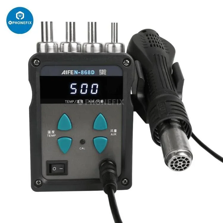 AIFEN 868D 700W Hot Air Gun Digital Display BGA Rework Station - Image 5