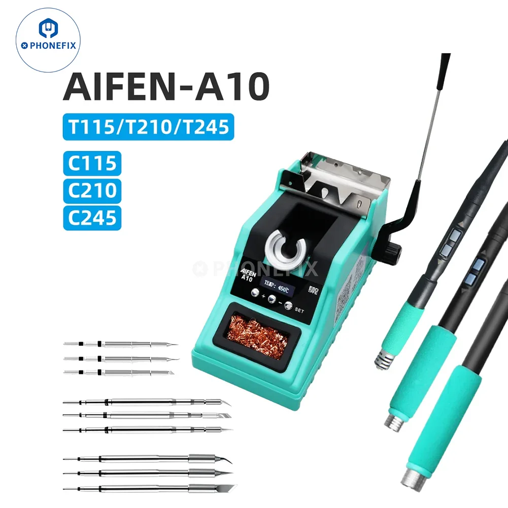 AIFEN A10 Soldering Station With C210 C245 C115 Iron Tips - Image 2