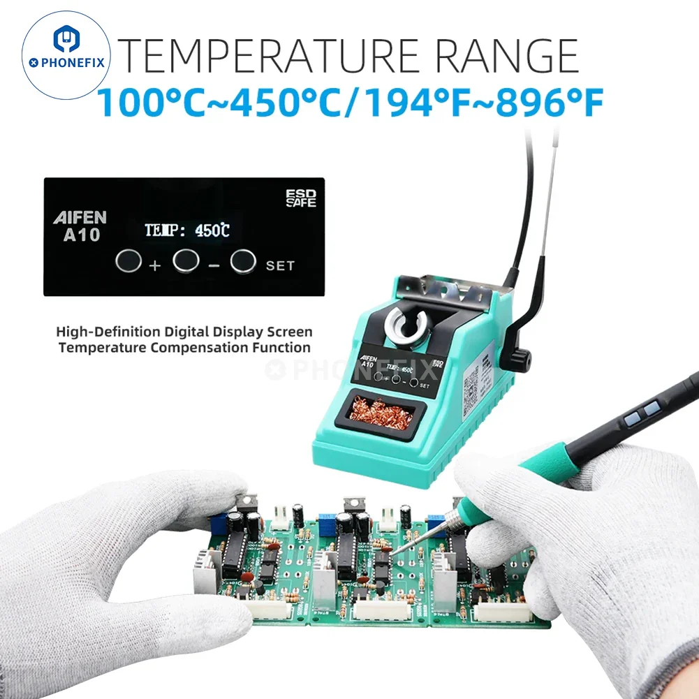 AIFEN A10 Soldering Station With C210 C245 C115 Iron Tips - Image 3