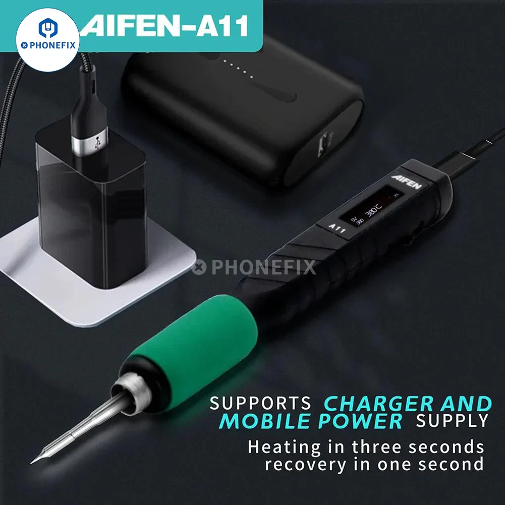 AIFEN A11 USB Soldering Iron T210 Digital Display Welding Handle - Image 2