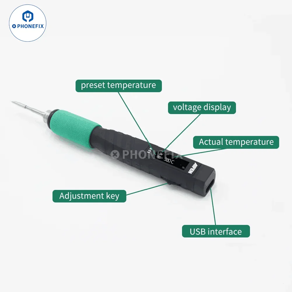 AIFEN A11 USB Soldering Iron T210 Digital Display Welding Handle - Image 7