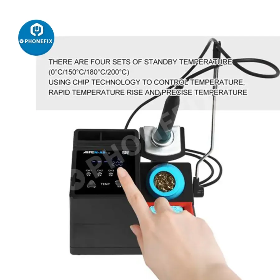 AIFEN A8 Soldering Station With Digital Display T12 Handle - Image 5