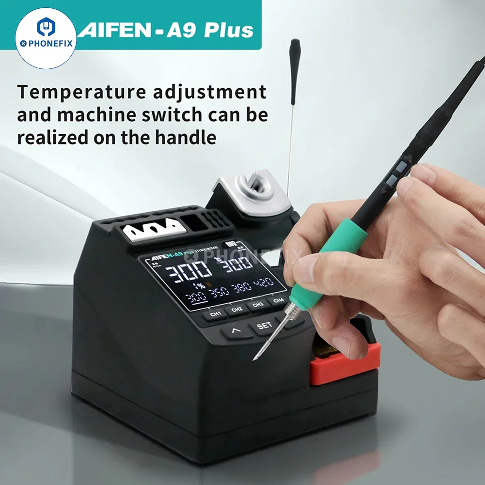 AIFEN A9 Plus Digital Display Soldering Station With T210/245/115 Handle - Image 2