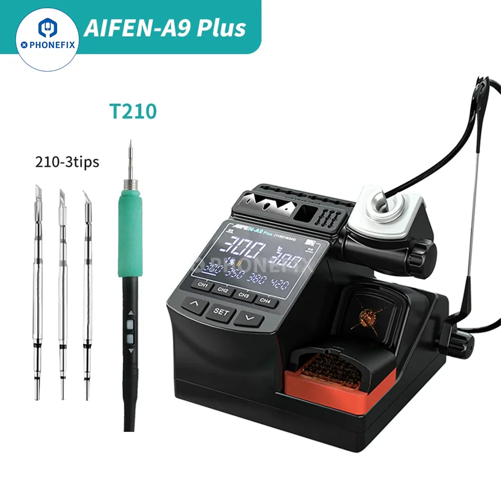 AIFEN A9 Plus Digital Display Soldering Station With T210/245/115 Handle - Image 6