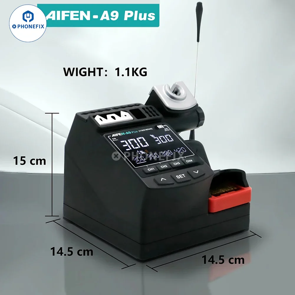 AIFEN A9 Plus Digital Display Soldering Station With T210/245/115 Handle - Image 8