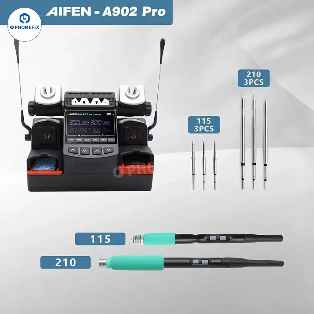 AIFEN A902 Pro Double Welding Station C210 C245 C115 Soldering Tool - Image 11