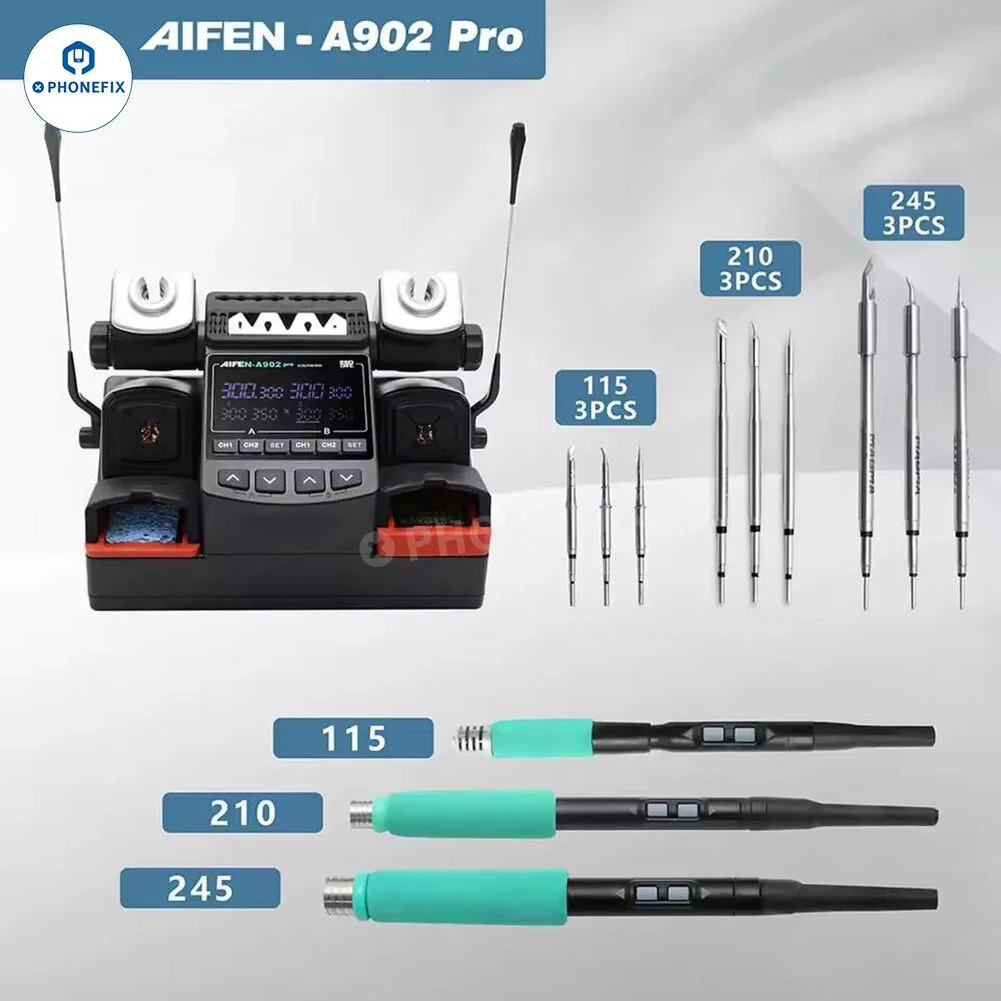 AIFEN A902 Pro Double Welding Station C210 C245 C115 Soldering Tool - Image 12