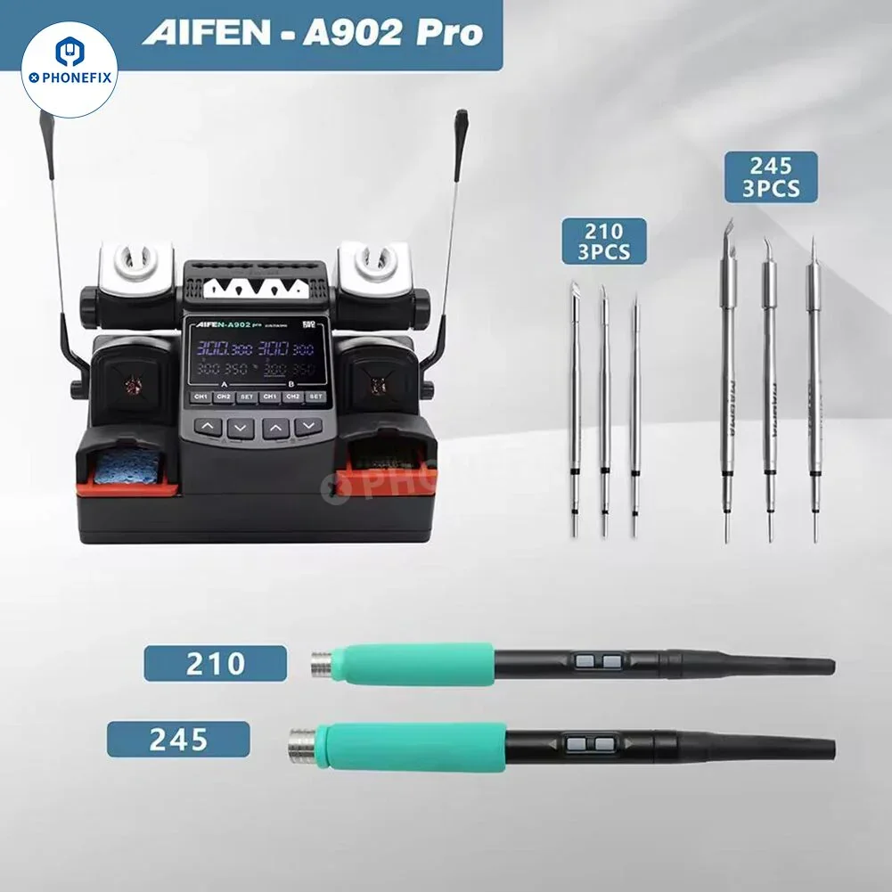 AIFEN A902 Pro Double Welding Station C210 C245 C115 Soldering Tool - Image 13