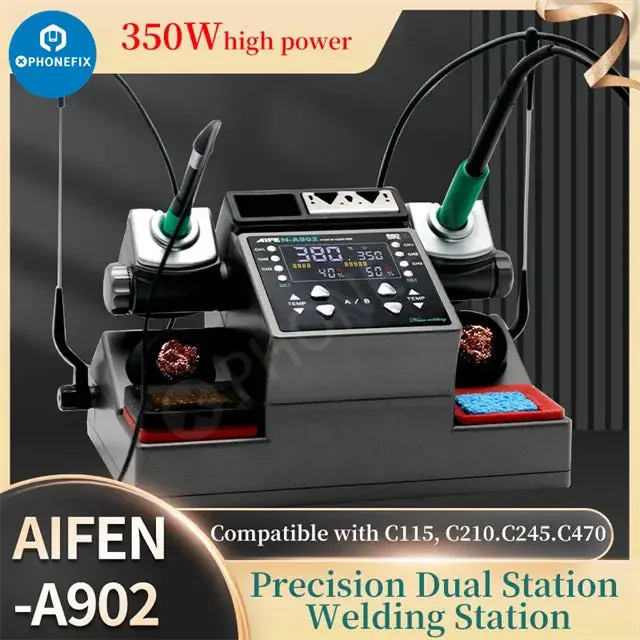AIFEN A902 Pro Double Welding Station C210 C245 C115 Soldering Tool - Image 6