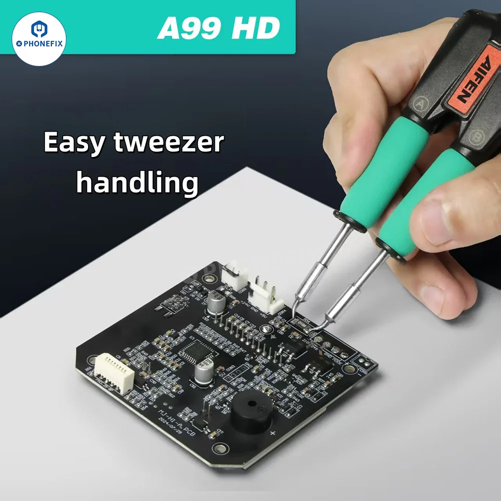 AIFEN A99 HD Soldering Station with C210 C245 Iron Electric Tweezers - Image 10