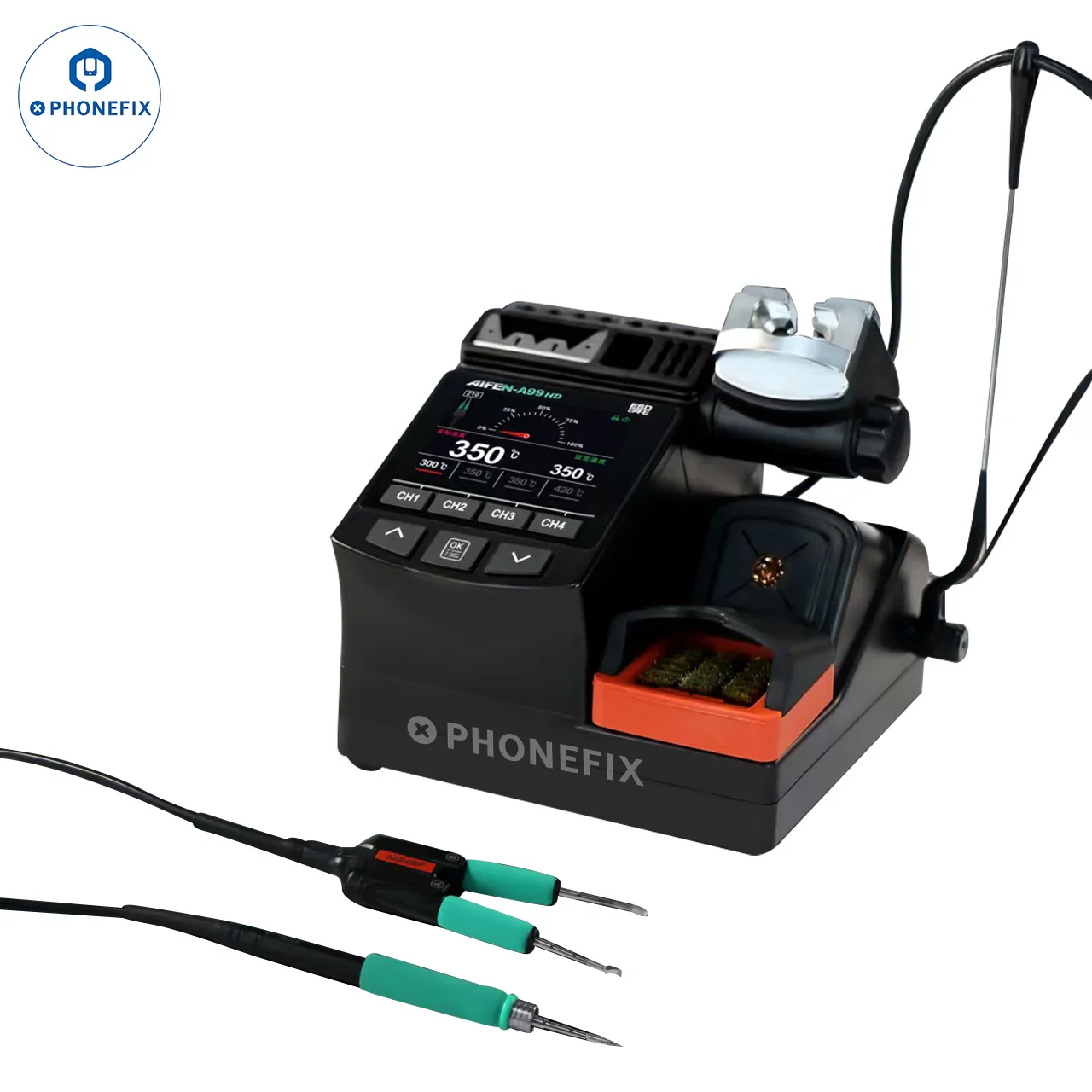 AIFEN A99 HD Soldering Station with C210 C245 Iron Electric Tweezers - Image 2