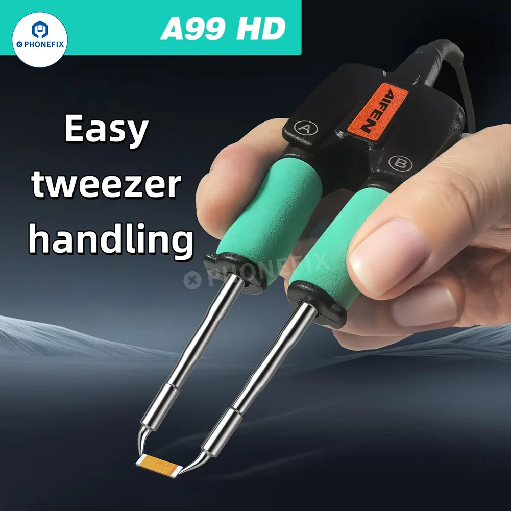 AIFEN A99 HD Soldering Station with C210 C245 Iron Electric Tweezers - Image 5