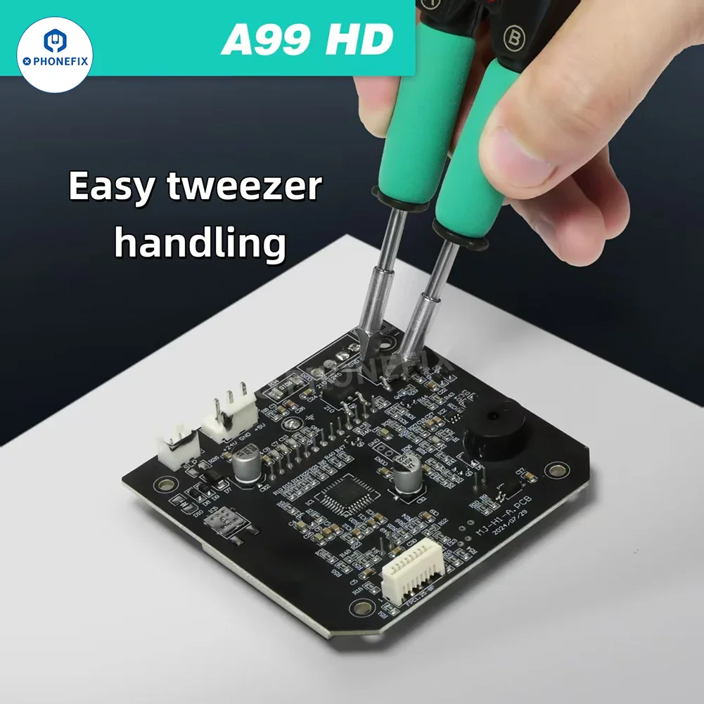 AIFEN A99 HD Soldering Station with C210 C245 Iron Electric Tweezers - Image 9