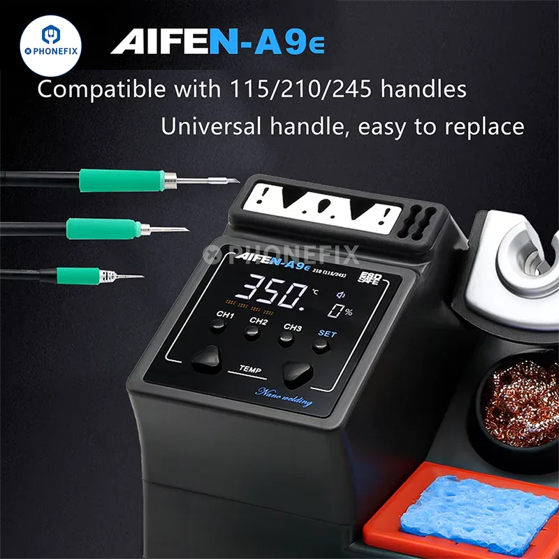 AIFEN A9E 160W Soldering Station With C210 C245 C115 Iron Tips - Image 3