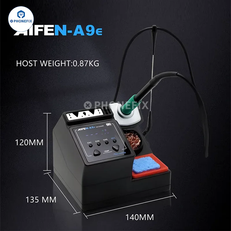 AIFEN A9E 160W Soldering Station With C210 C245 C115 Iron Tips - Image 6