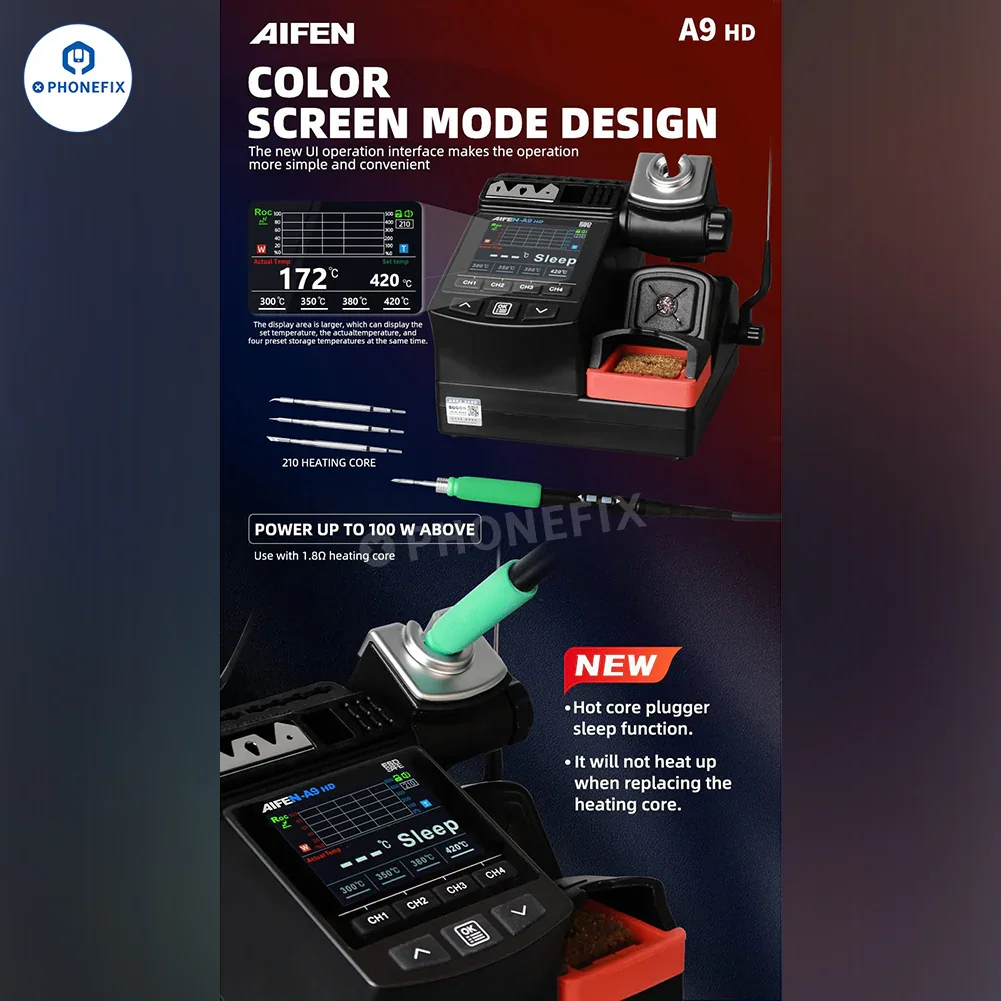 AIFEN A9HD Precision Soldering Station 180W Welding Tools - Image 4