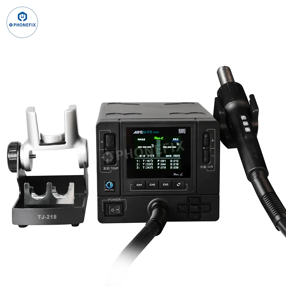 AIFEN F5 Pro Intelligent Rework Station 1000W Hot Air Gun - Image 10