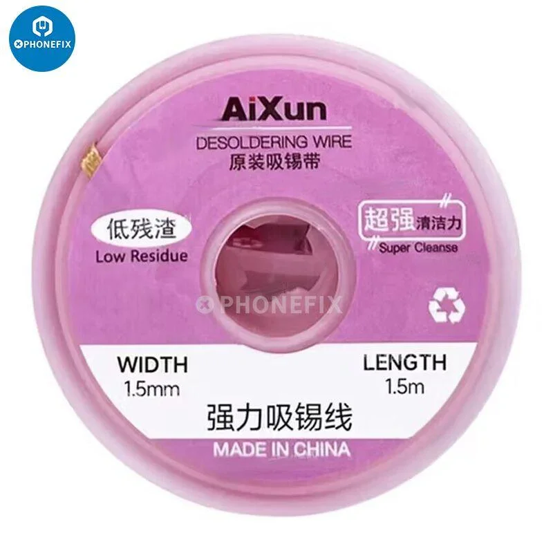 AiXun 1.5M BGA Soldering Wick For PCB Tin Removal Welding Repair - Image 3