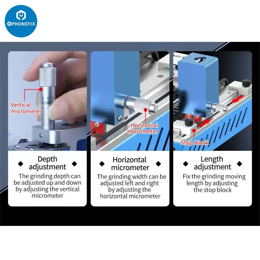 AIXUN Chip Grinding Machine For Phone Motherboard CPU IC Removal - Image 7